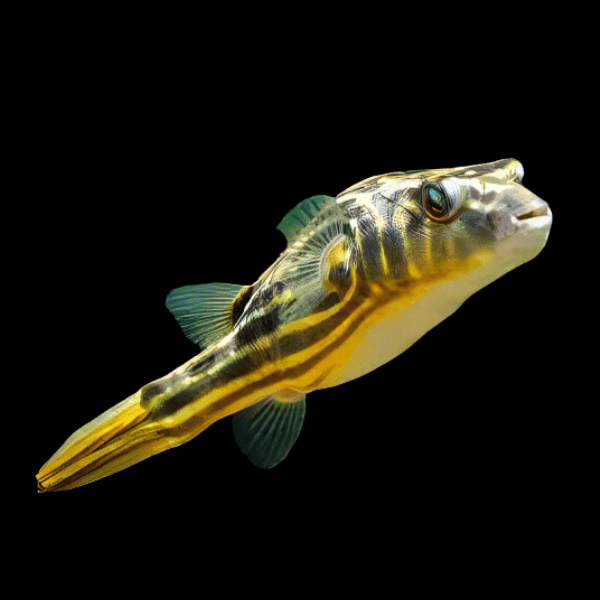 Giant Fahaka Nile Puffer Fish Tetraodon Lineatus 15cm