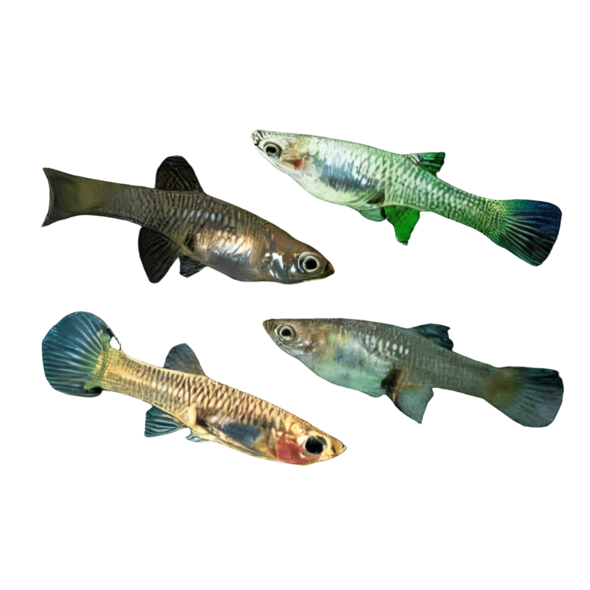 Assorted Female Endler Guppy Fish Poecilia Wingei 3cm