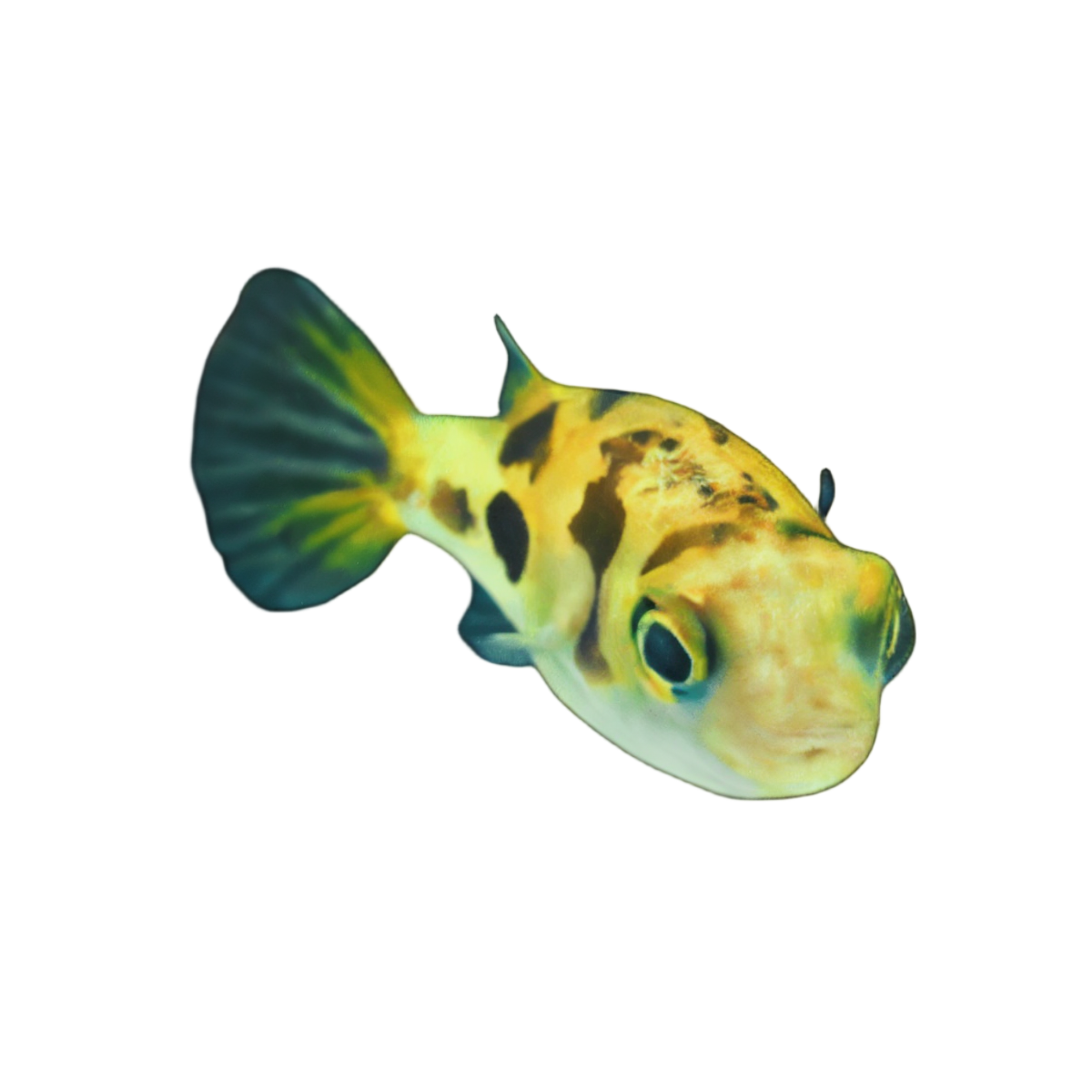 Pygmy Dwarf Freshwater Puffer Fish Carinotetraodon Travancoricus 1cm