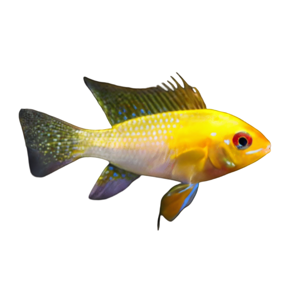 Gold Ram Mikrogeophagus Ramirezi 3cm