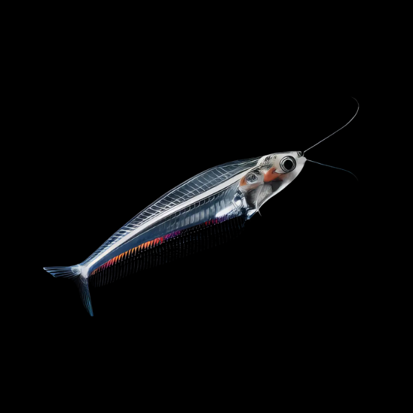 Sumatran Glass Catfish Kryptopterus Macrocephalus 5cm